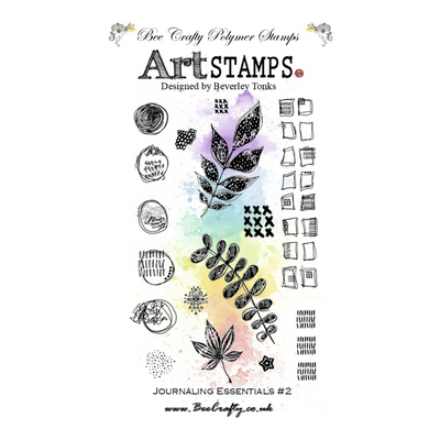 Bee Crafty Art Stamps - Journaling Essentials #2 A6 Stamp Set