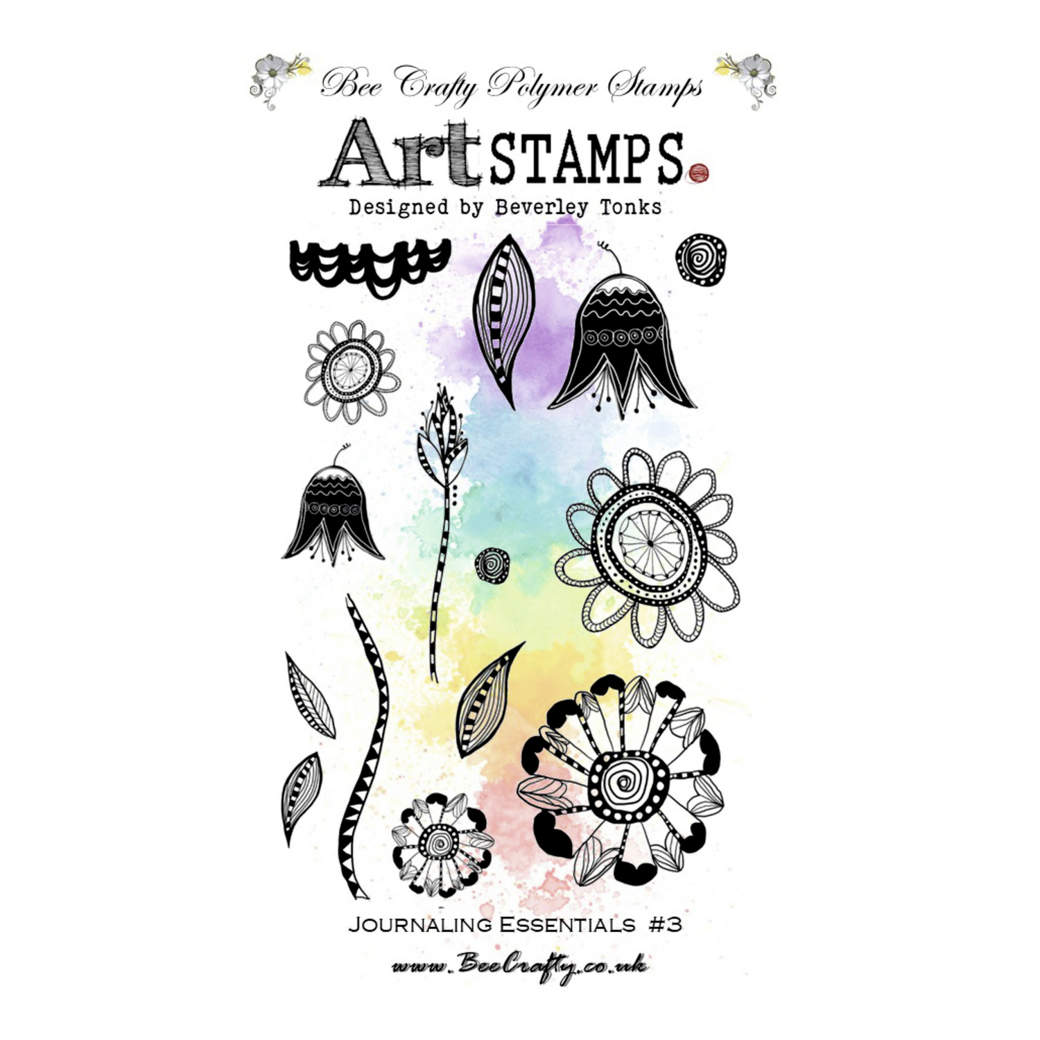 Bee Crafty Art Stamps - Journaling Essentials #3 A6 Stamp Set
