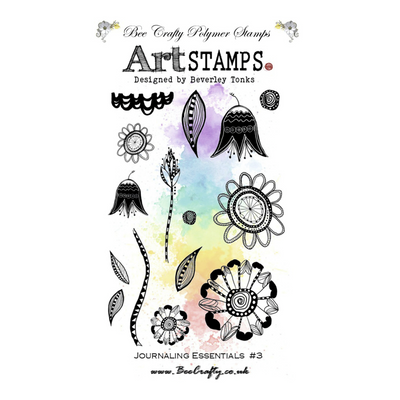Bee Crafty Art Stamps - Journaling Essentials #3 A6 Stamp Set