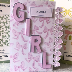 Lisa Horton Crafts Blooming Bows 5" x 7" Layering Stencil