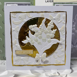 Lisa Horton Crafts Blooming Bows 5" x 7" Layering Stencil