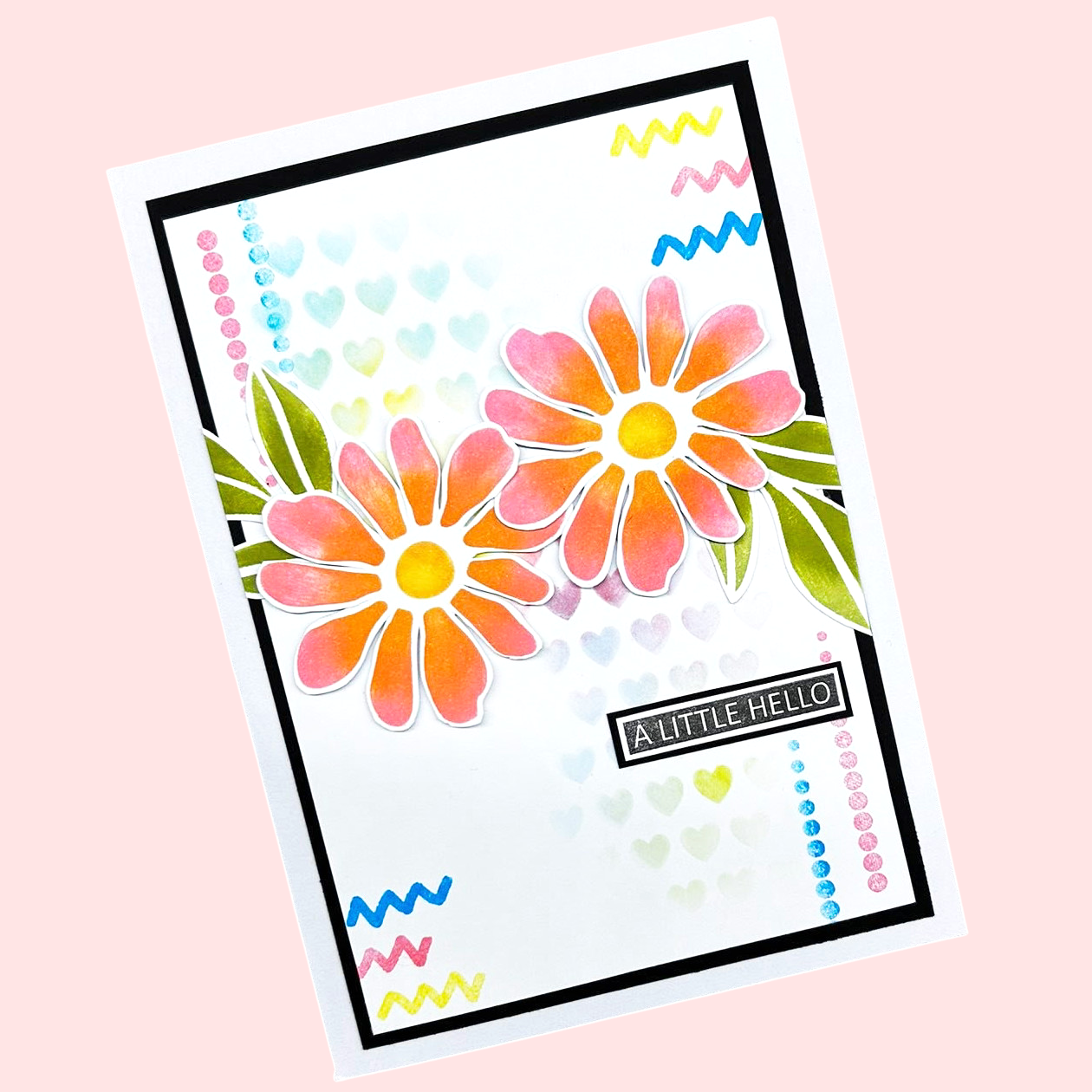 Muse & Maker Blotted Script A6 Clear Stamp Set