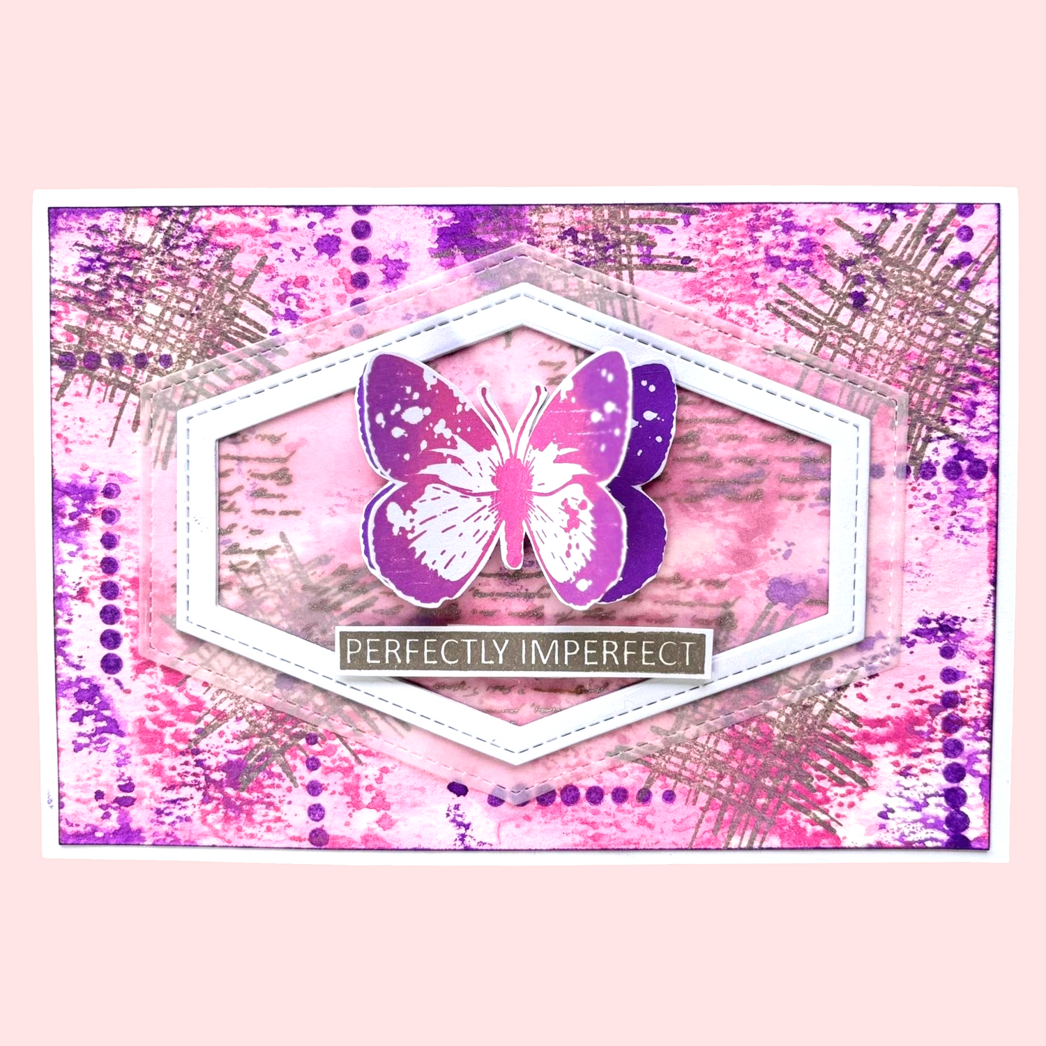 Muse & Maker Blotted Script A6 Clear Stamp Set