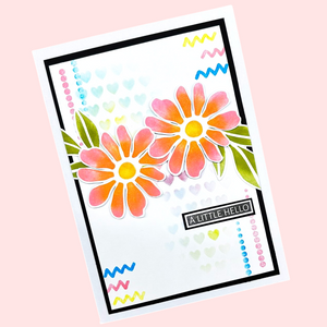 Muse & Maker Blotted Script A6 Clear Stamp Set