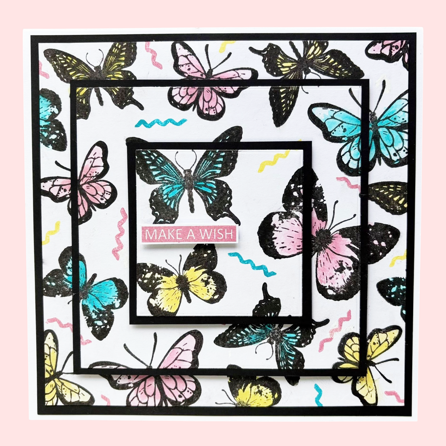 Muse & Maker Blotted Script A6 Clear Stamp Set