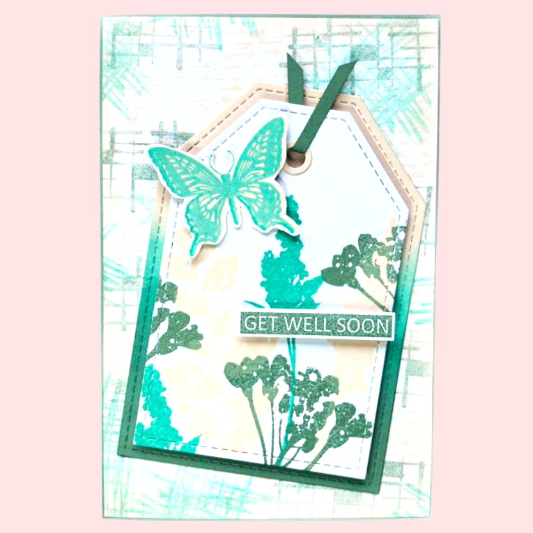 Muse & Maker Blotted Script A6 Clear Stamp Set