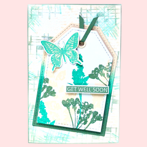 Muse & Maker Blotted Script A6 Clear Stamp Set