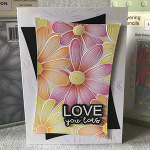 Lisa Horton Crafts Bold Daisy Background 5" x 7" Layering Stencils