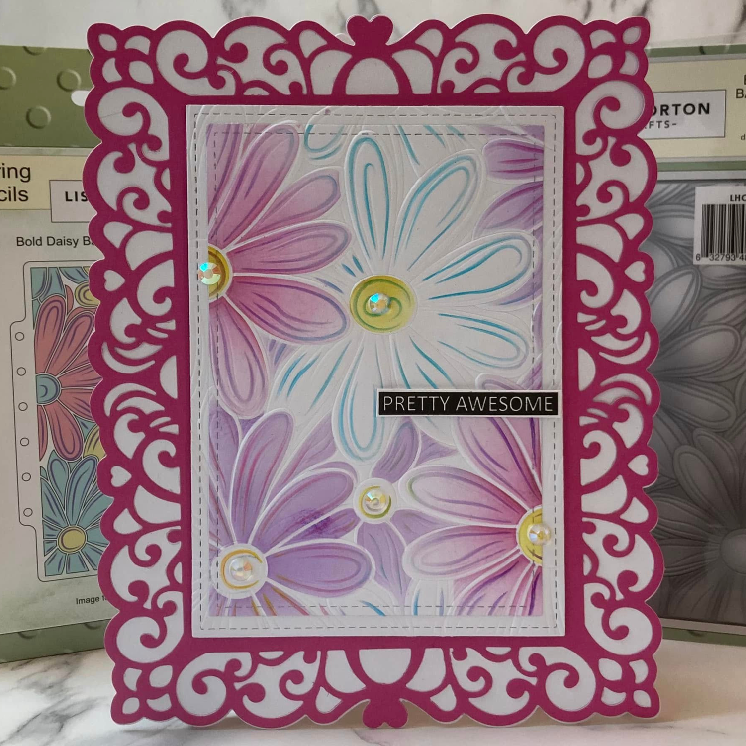 Lisa Horton Crafts Bold Daisy Background 5" x 7" Layering Stencils