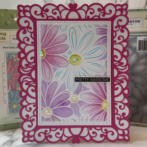 Lisa Horton Crafts Bold Daisy Background 5" x 7" Layering Stencils