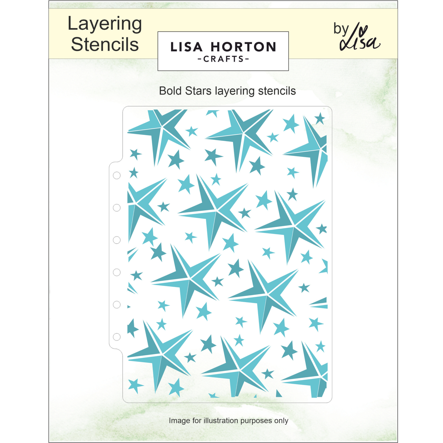 Lisa Horton Crafts Bold Stars Layering Stencils