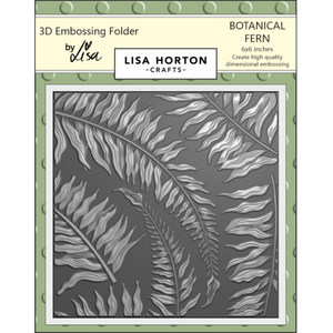 Lisa Horton Crafts Botanical Fern 6" x 6" 3D Embossing Folder