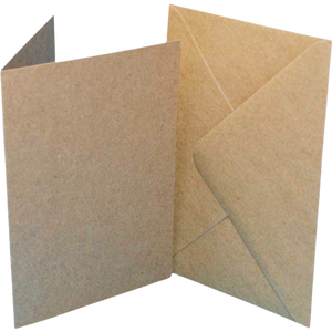 Cards & Envelopes C6 Kraft Card 50 Pack