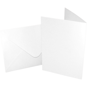Cards & Envelopes C6 White 250GSM 50 Pack