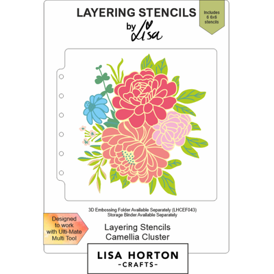 Lisa Horton Crafts Camellia Cluster 6
