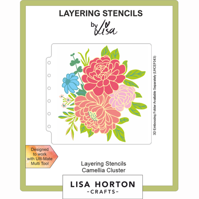 Lisa Horton Crafts Camellia Cluster 6