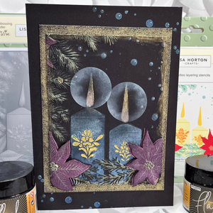 Lisa Horton Crafts Candles A6 Layering Stencils