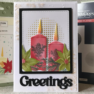 Lisa Horton Crafts Candles A6 Layering Stencils