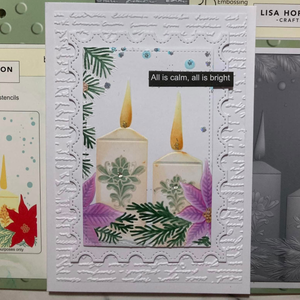 Lisa Horton Crafts Candles A6 Layering Stencils