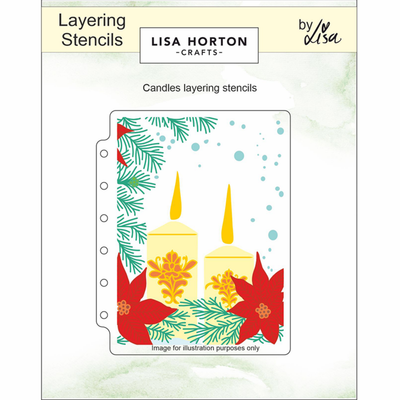 Lisa Horton Crafts Candles A6 Layering Stencils
