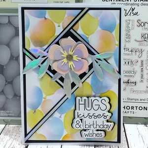Lisa Horton Crafts Celebration Balloons 5" x 7" Layering Stencils