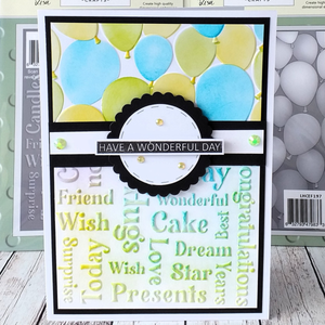 Lisa Horton Crafts Celebration Balloons 5" x 7" Layering Stencils