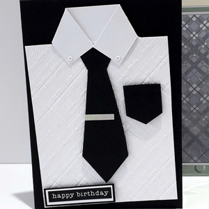 Lisa Horton Crafts Checked Shirt 5" x 7" 3D Embossing Folder