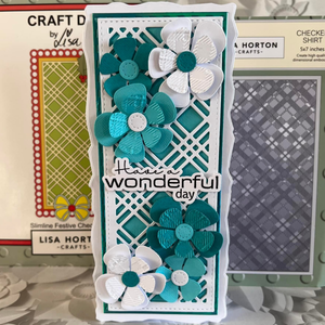 Lisa Horton Crafts Checked Shirt 5" x 7" 3D Embossing Folder