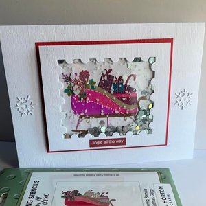 Christmas Sleigh A6 3D Embossing Folder with Die