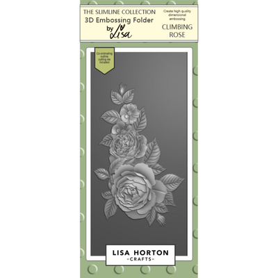 Lisa Horton Crafts Climbing Rose DL 3D Embossing Folder with Die