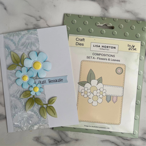 Lisa Horton Crafts Composition Layout Dies - Set A (Flowers and Leaves)