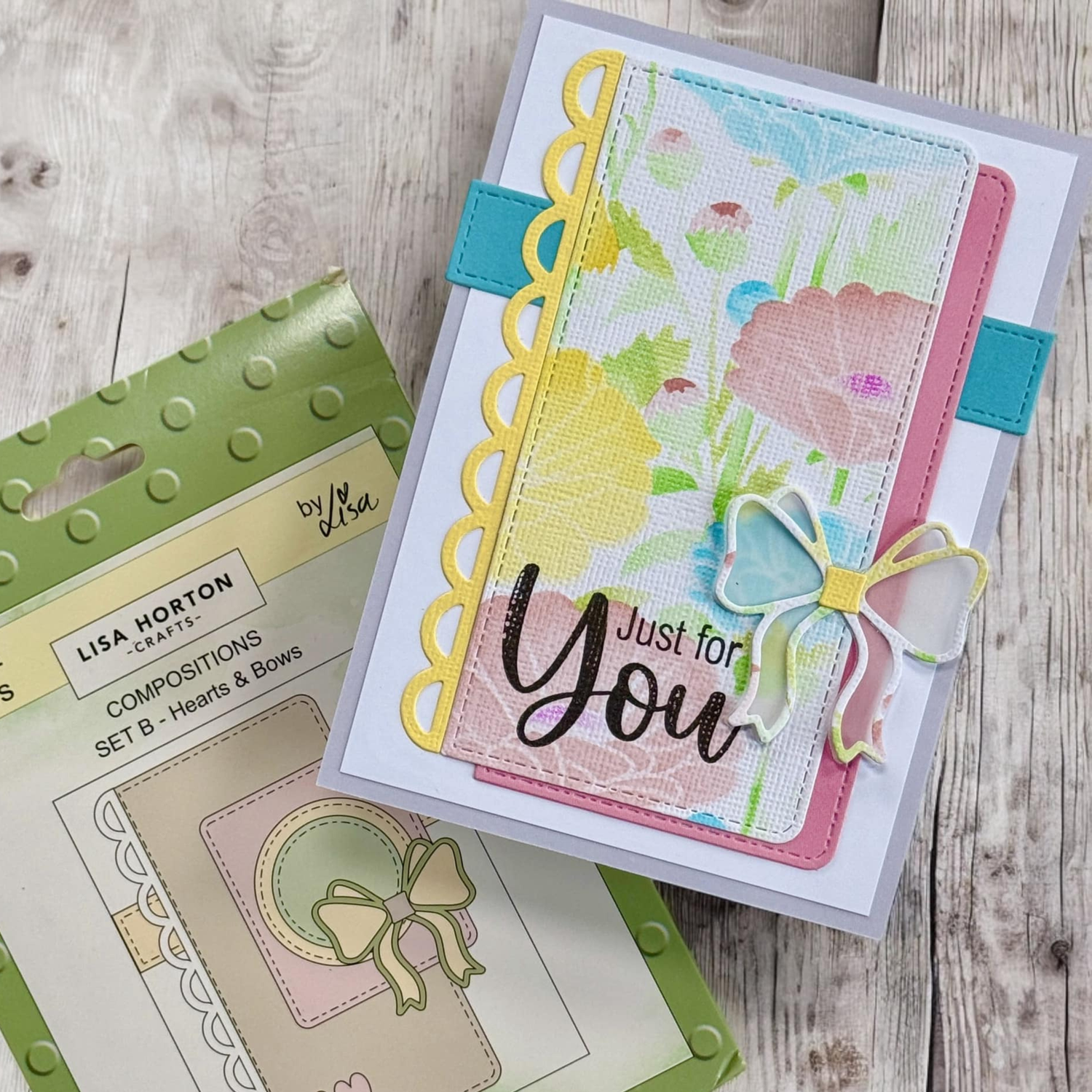 Lisa Horton Crafts Composition Layout Dies - Set B (Hearts and Bows)