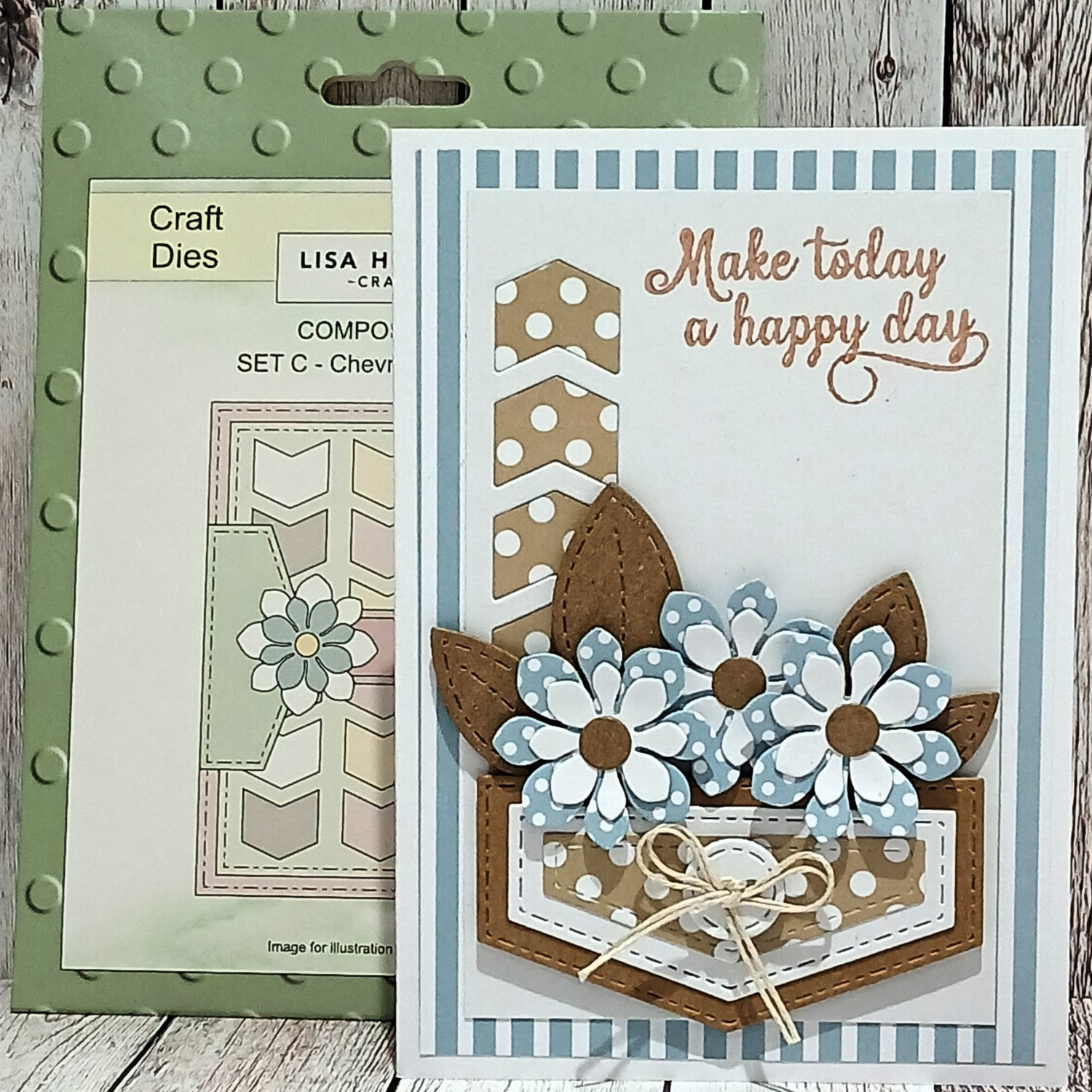 Lisa Horton Crafts Composition Layout Dies - Set C (Chevrons and Blooms)