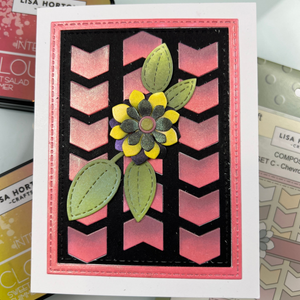 Lisa Horton Crafts Composition Layout Dies - Set C (Chevrons and Blooms)