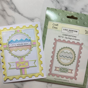 Lisa Horton Crafts Composition Layout Dies - Set D (Zig Zags and Stripes)