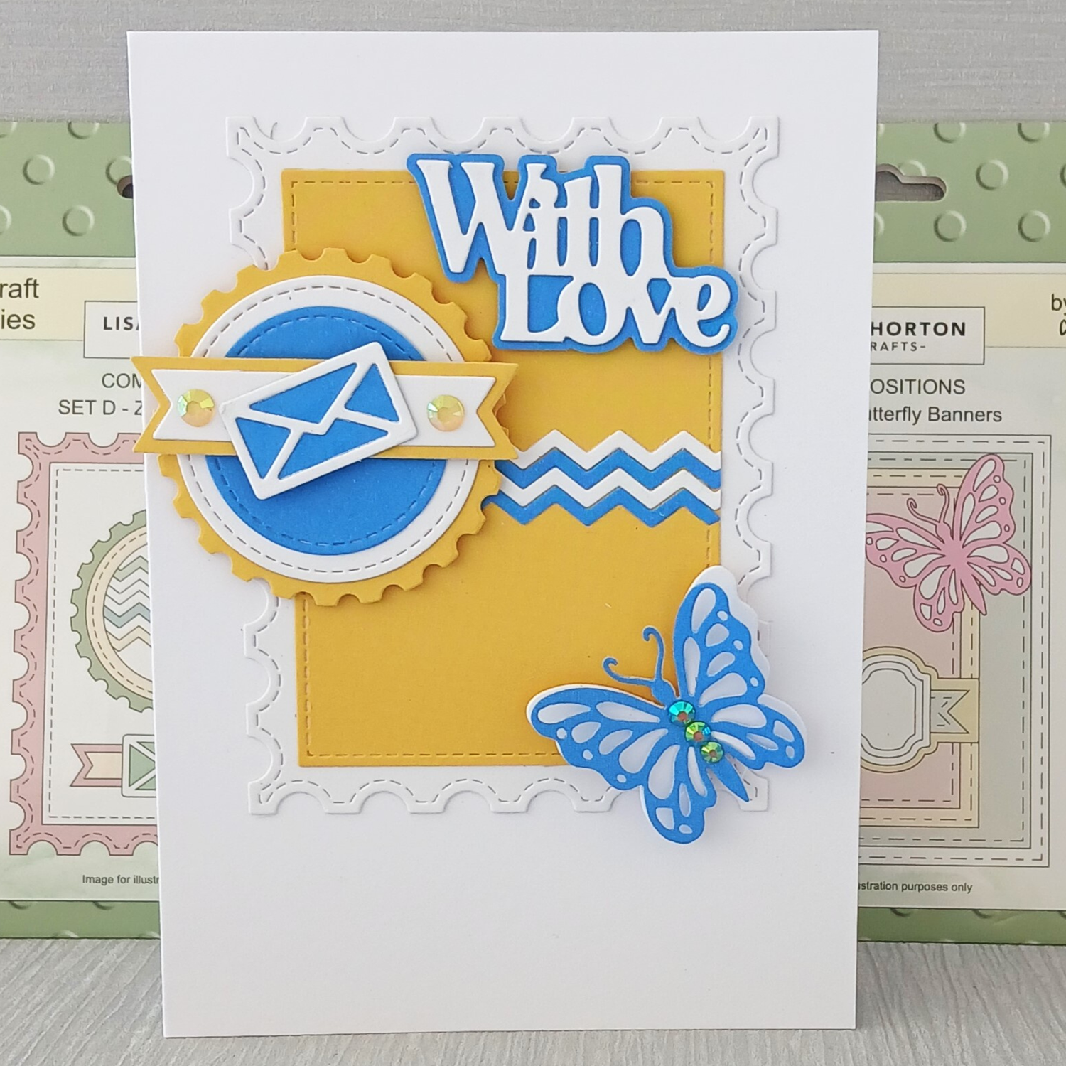 Lisa Horton Crafts Composition Layout Dies - Set E (Butterfly Banners)