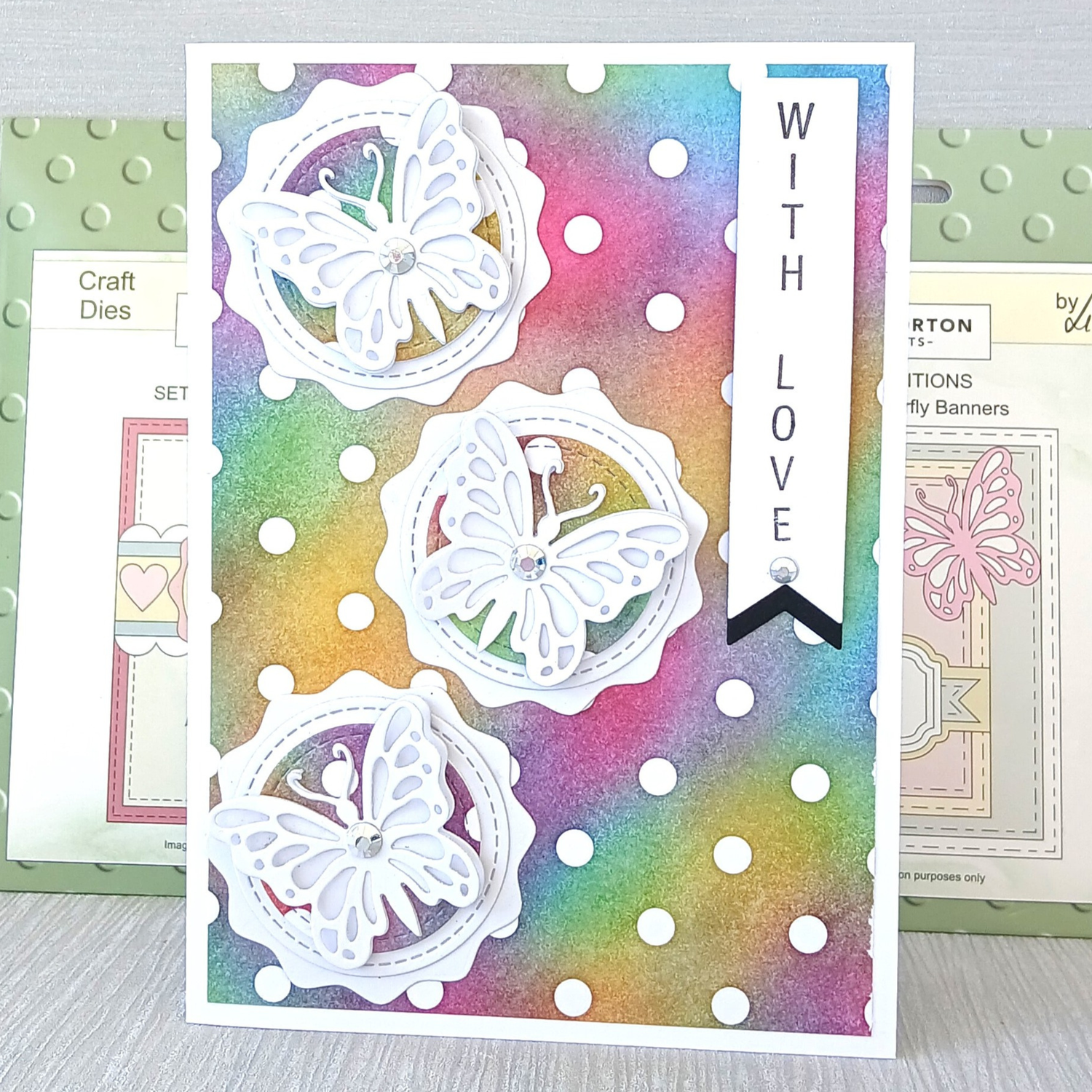 Lisa Horton Crafts Composition Layout Dies - Set E (Butterfly Banners)