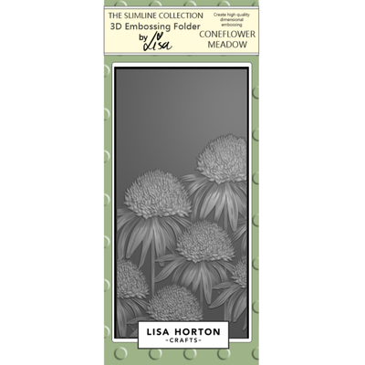 Lisa Horton Crafts Coneflower Meadow DL 3D Embossing Folder