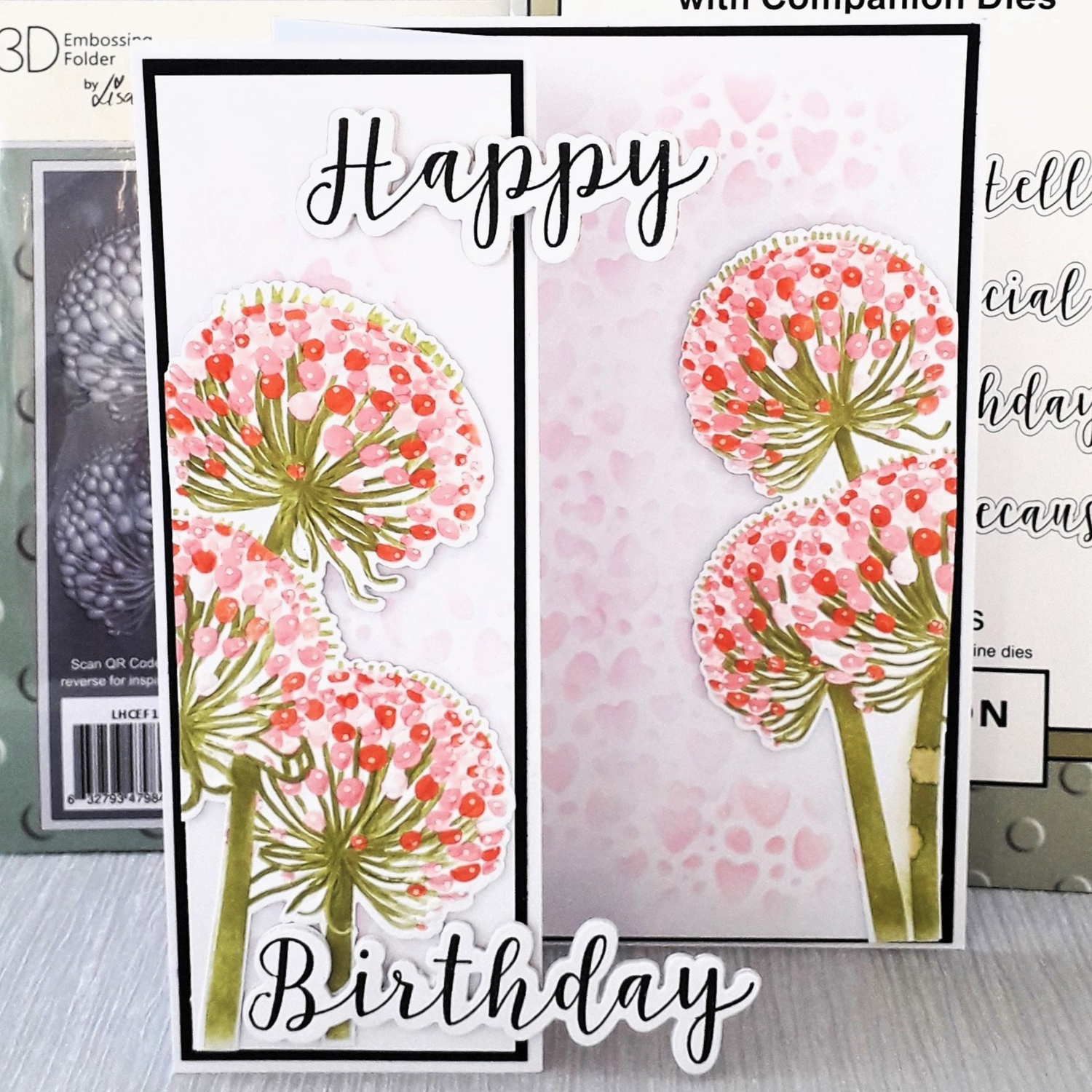 Lisa Horton Crafts Blooming Coneflower Stems 5" x 7" Layering Stencils