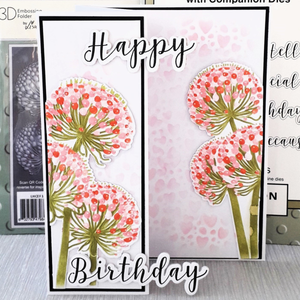 Lisa Horton Crafts Blooming Coneflower Stems 5" x 7" Layering Stencils