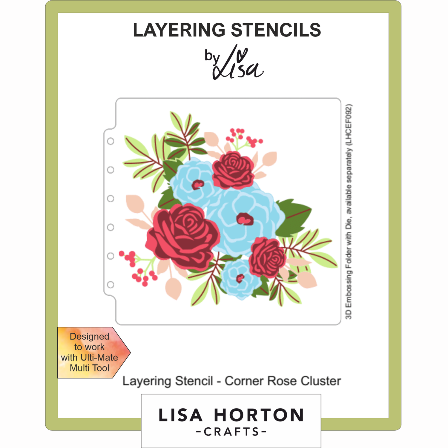 Lisa Horton Crafts Corner Rose Cluster 6