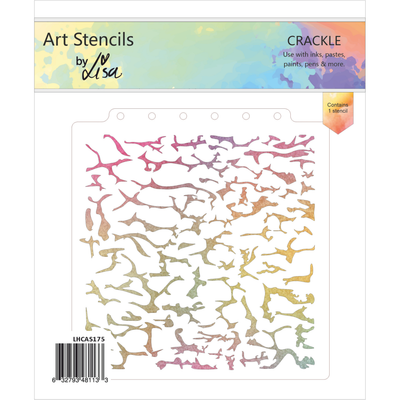 Lisa Horton Crafts Crackle A5 Stencil