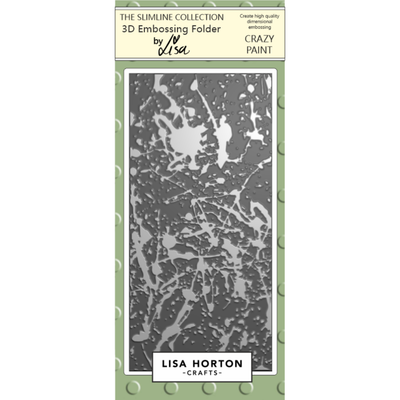 Lisa Horton Crafts Crazy Paint DL 3D Embossing Folder