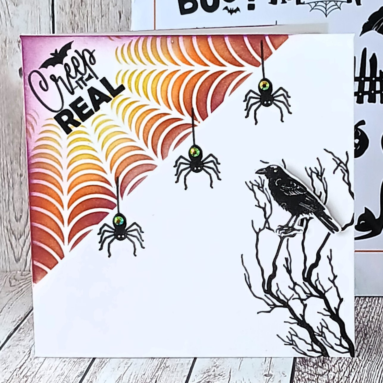 Lisa Horton Crafts Creepy Cobweb Stencil