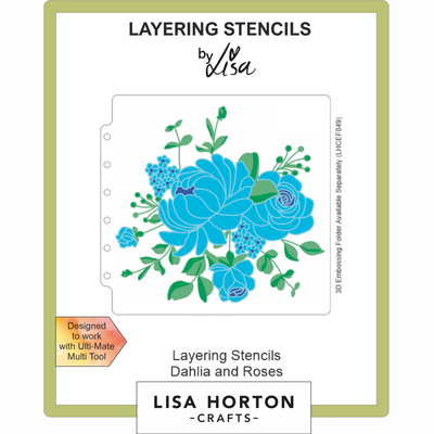 Lisa Horton Crafts Dahlia and Roses 6