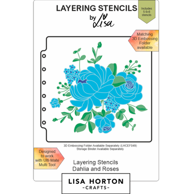 Lisa Horton Crafts Dahlia and Roses 6