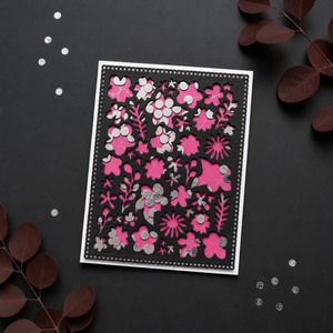 The Studio Collection Ombré Florals Layering Stencils & Die Set