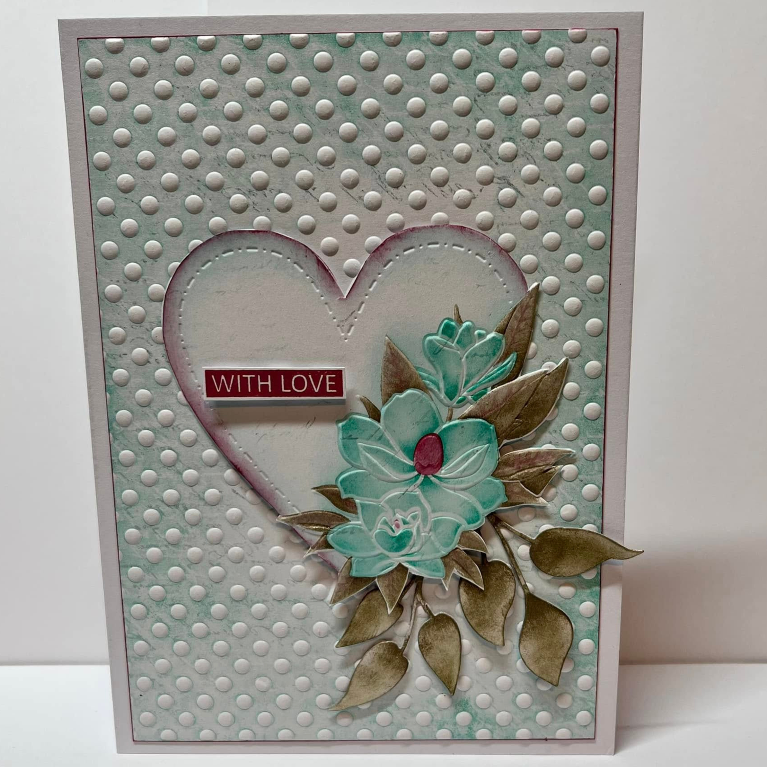 Lisa Horton Crafts Dotty Magnolia Heart Embossing Folder and Layering Stencils