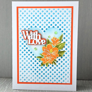 Lisa Horton Crafts Dotty Magnolia Heart Embossing Folder and Layering Stencils