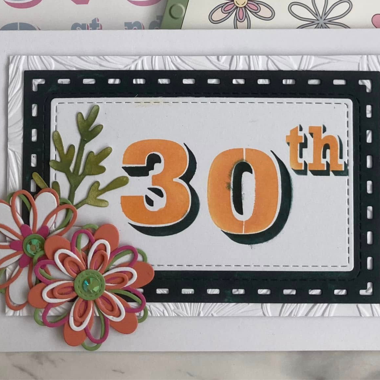 Lisa Horton Crafts Drop Shadow Sentiments Stencils - Numbers